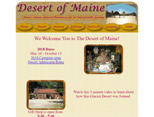 Tablet Screenshot of desertofmaine.com